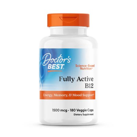 Doctor’s Best Fully Active B12 – 1,500 mcg (180 Veggie Capsules)