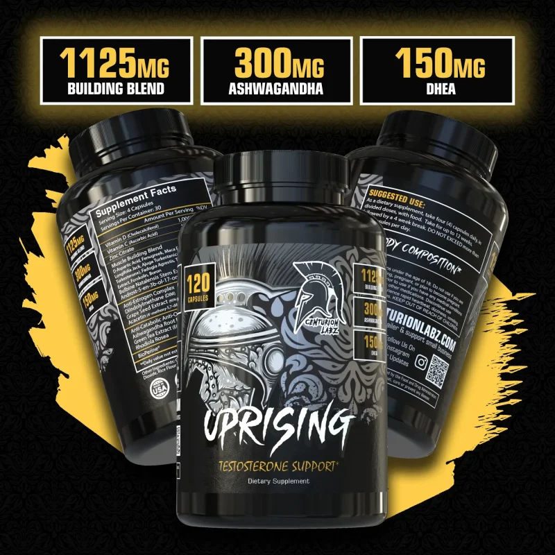 Centurion Labz - UPRISING: Natural Testosterone Support / 120 Capsules - Image 2