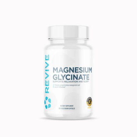 Revive Magnesium Glycinate – 200 mg Elemental Magnesium (120 Capsules)