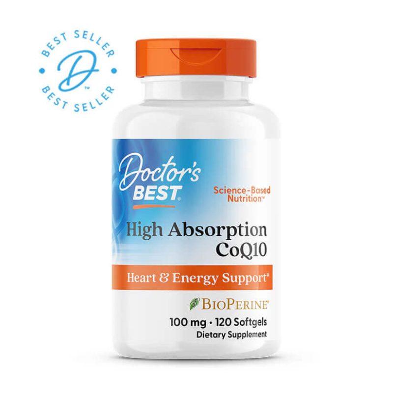 Doctor’s Best High Absorption CoQ10 – 100 mg (120 Softgels)