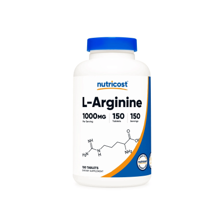 Nutricost L-Arginine – 1000 mg (150 Vegetarian Tablets)