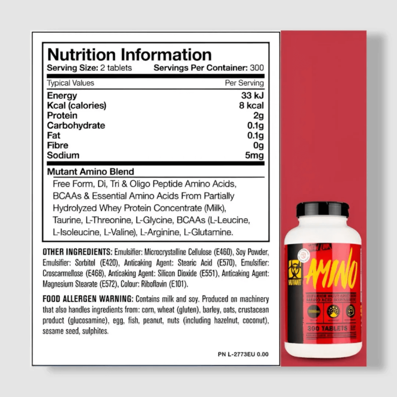 Mutant Amino – 300 Tablets - Image 2