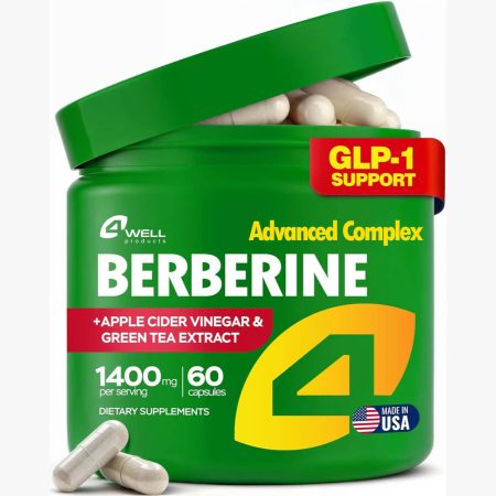 4Well - Berberine HCL Supplement – 60 Capsules
