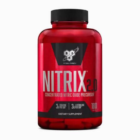 BSN NITRIX 2.0 - Nitric Oxide Precursors, 3g Creatine, 3g L Citrulline -180 Tablets