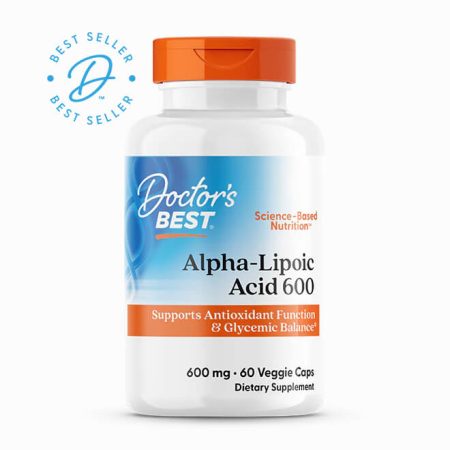 Doctor’s Best Alpha Lipoic Acid – 600 mg, 60 Veggie Capsules