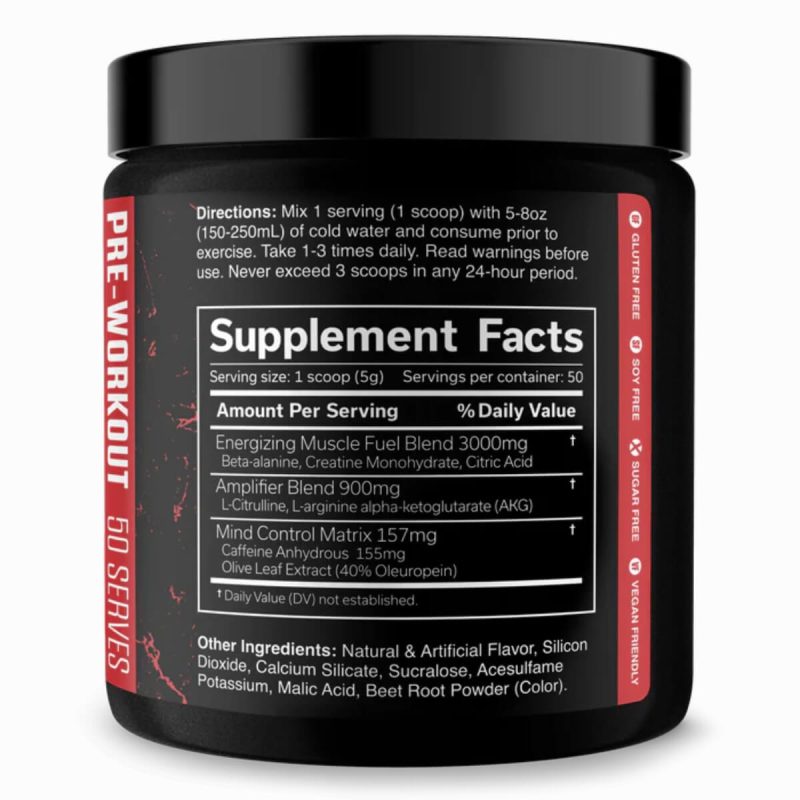 The Curse! Pre-Workout - Watermelon 50 Servings - Image 2