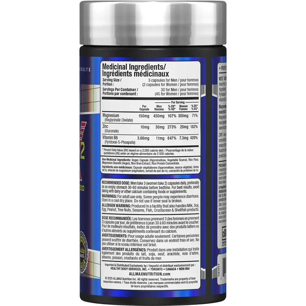 ALLMAX - ZMX2 | 90 Capsules - Image 2
